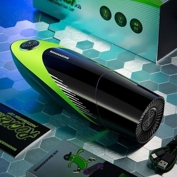 Смарт-мастурбатор BANANASOME ROCKET X7, вибрации, сжатие, имитация фрикций, подогрев SX2329 фото