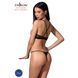 Комплект белья Passion Exclusive QUENTRIS BIKINI XXL/XXXL, black, стринги и полуоткрытый лиф PS26603 фото 2