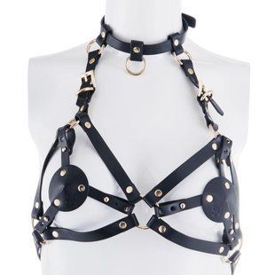 Портупея на грудь LOCKINK SEVANDA Queen Chest Harness with Removable Bra SX0873 фото
