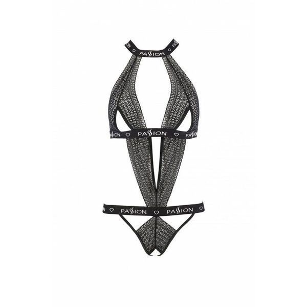 Полупрозрачное боди с вырезами Passion Exclusive Mirajane Body black S/M, black PS26405 фото