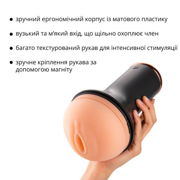 Мастурбатор Otouch INSCUP 1, 7 режимов вибрации, подогрев, вход-вагина, внутренний 4D-канал SO9387 фото