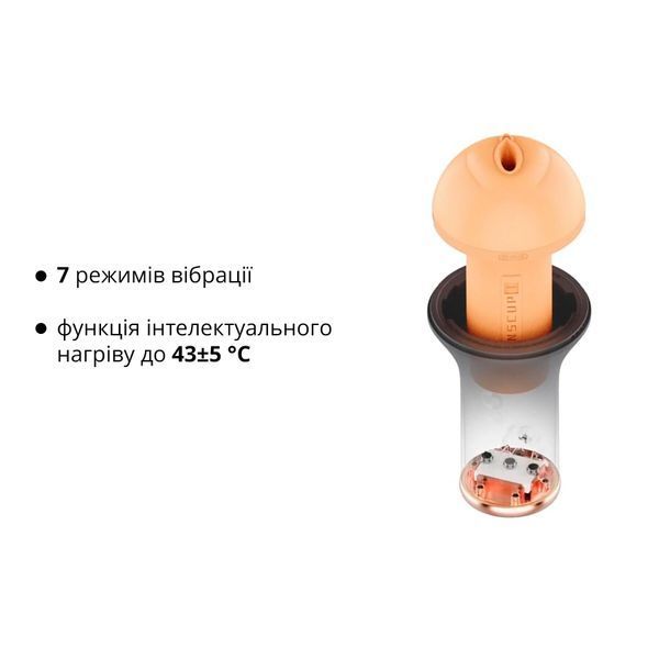 Мастурбатор Otouch INSCUP 1, 7 режимов вибрации, подогрев, вход-вагина, внутренний 4D-канал SO9387 фото