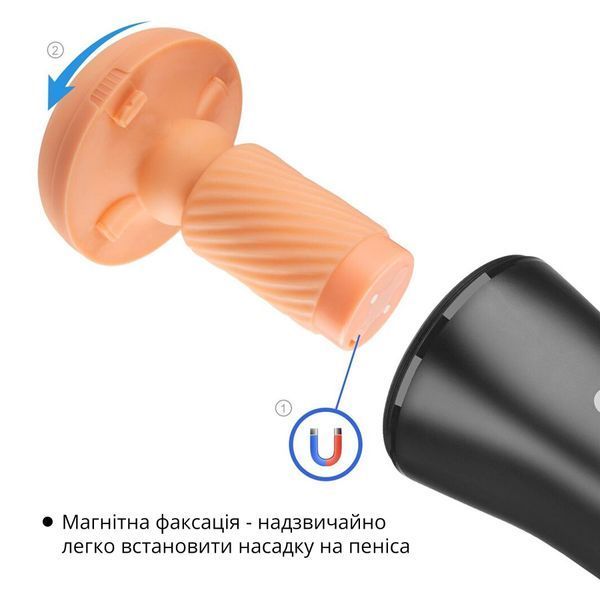Мастурбатор Otouch INSCUP 3, рух вперед-назад плюс стискання стінок, сенсорне керування SO9389 фото