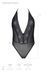 Боди Passion DROSERA BODY black, XXL/XXXL, высокие вырезы, верх на завязках SX0472 фото 5