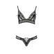 Комплект белья Passion ERZA SET XXL/XXXL, black, лиф и трусики PS26012 фото 3