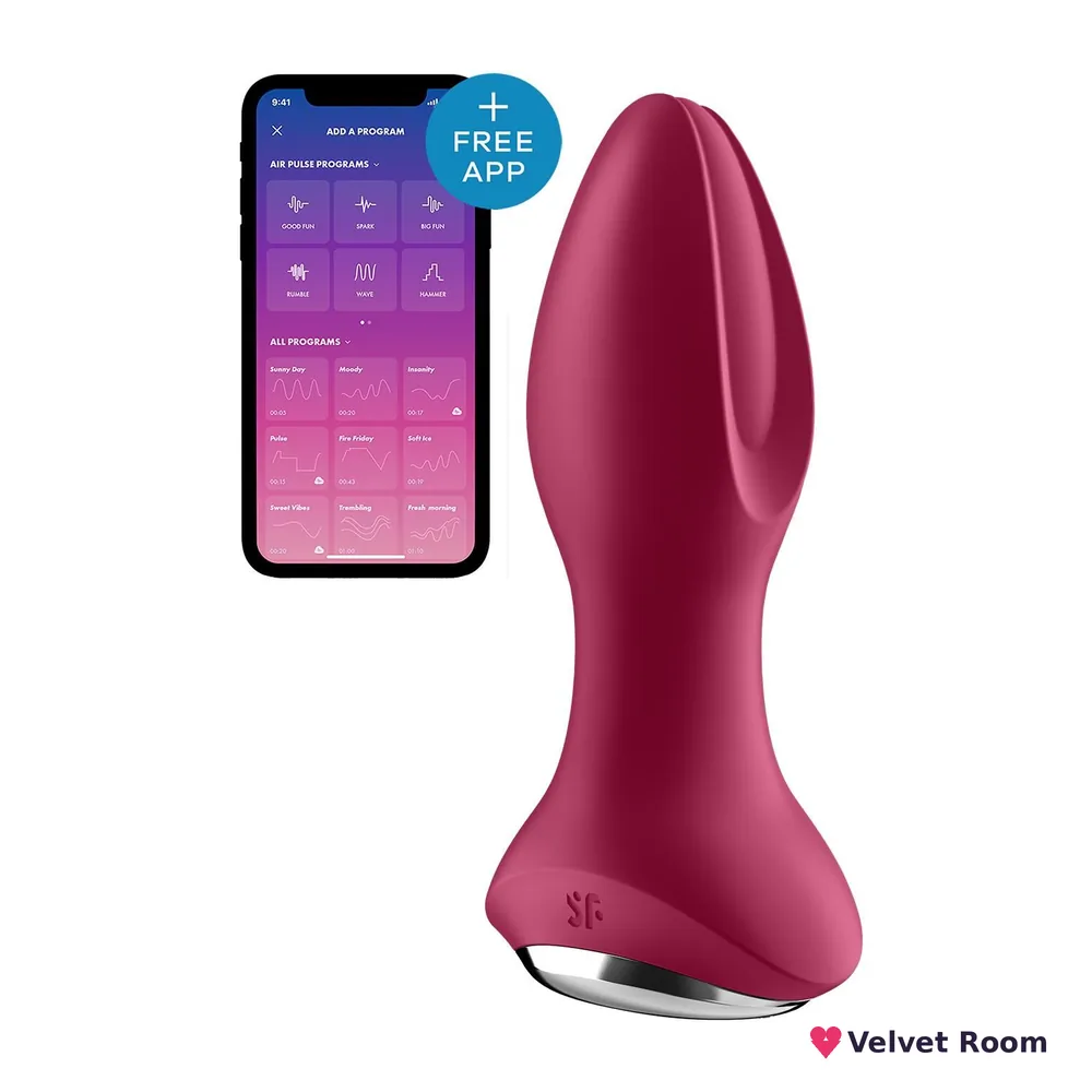 Анальна смарт-вібропробка із перлинним масажем Satisfyer Rotator Plug 2+ Violet