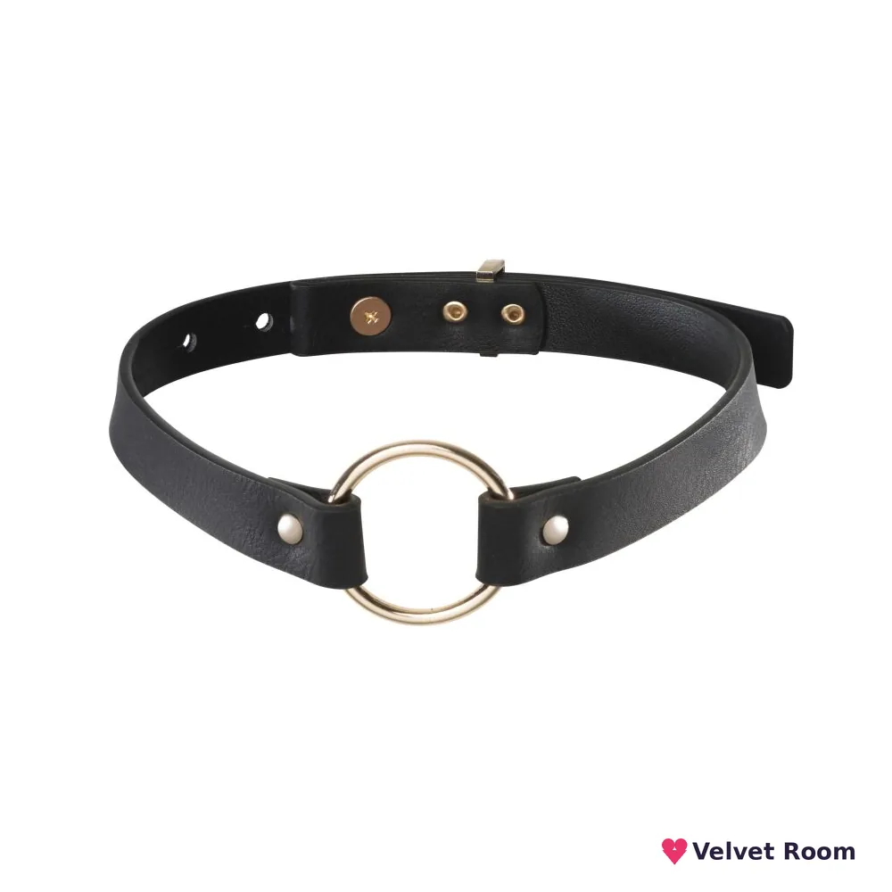 Чокер з екошкіри Bijoux Indiscrets Maze – Single Choker Black