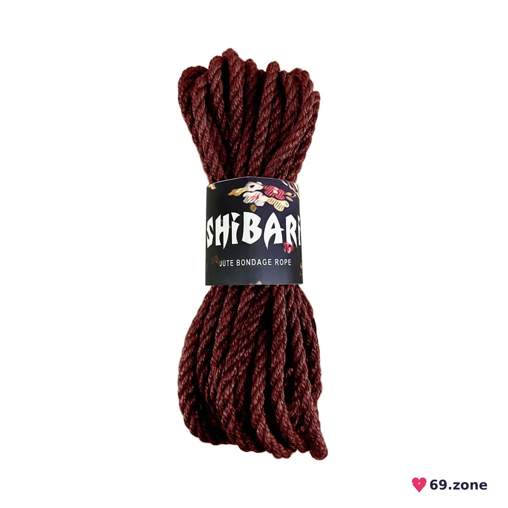 Джутова мотузка для шибарі Feral Feelings Shibari Rope, 8 м коричнева