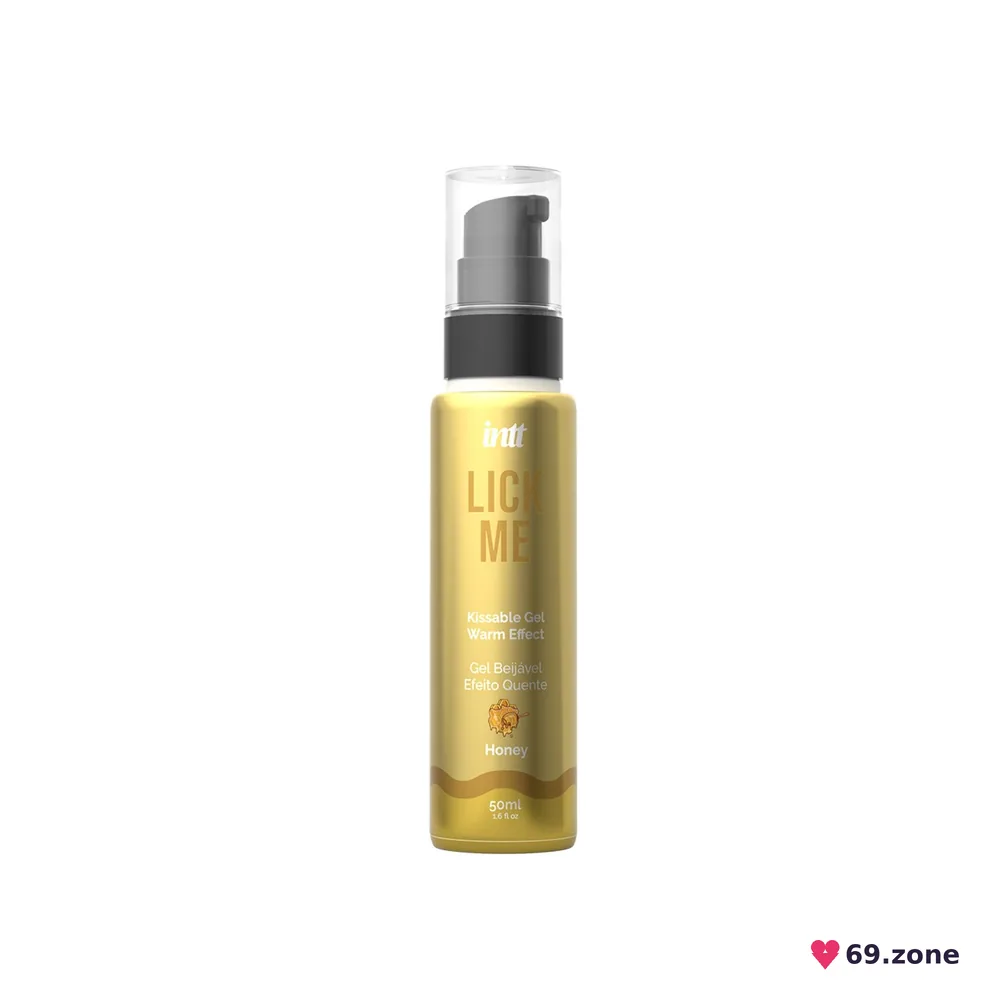 Гель для оральних пестощів із зігрівальним ефектом INTT Lick Me Kissable Gel Honey 50 мл, без цукру