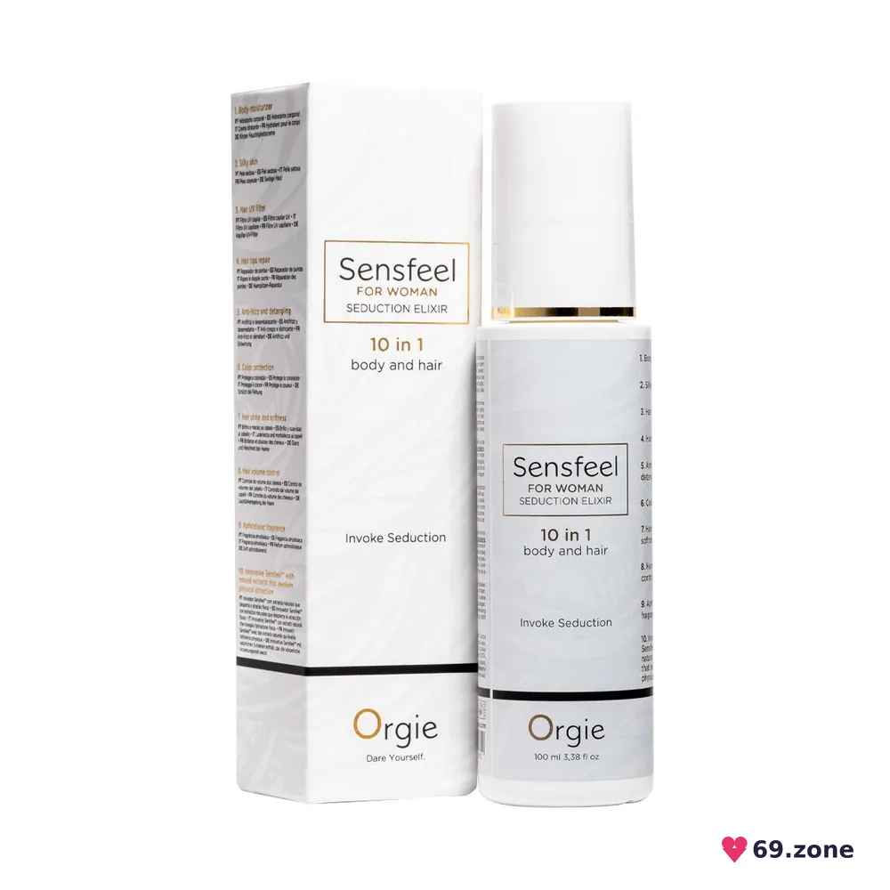 Лосьйон з феромонами для тіла та волосся Orgie – Sensfeel Seduction Elixir 10 in 1 for Woman (100 мл)