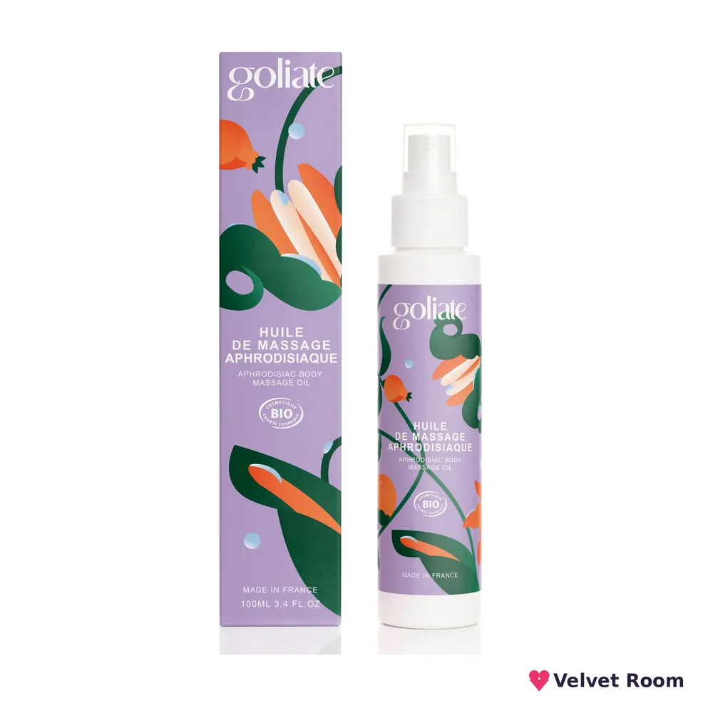 Масажна олія Goliate Huile De Massage Aphrodisiaque 100 мл, органічна, зігрівальний ефект
