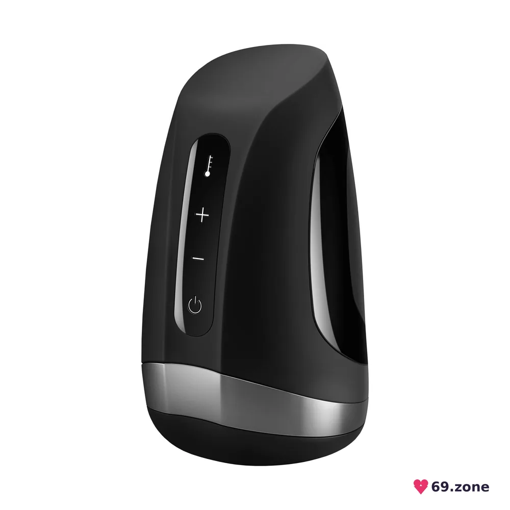 Мастурбатор Satisfyer Men Heat Vibration імітатор мінету, підігрів та вібрація, стимуляція головки