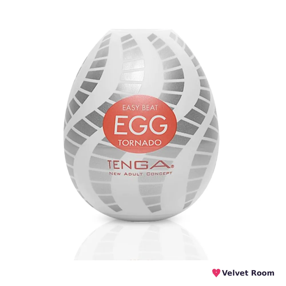 Мастурбатор-яйце Tenga Egg Tornado зі спірально-геометричним рельєфом