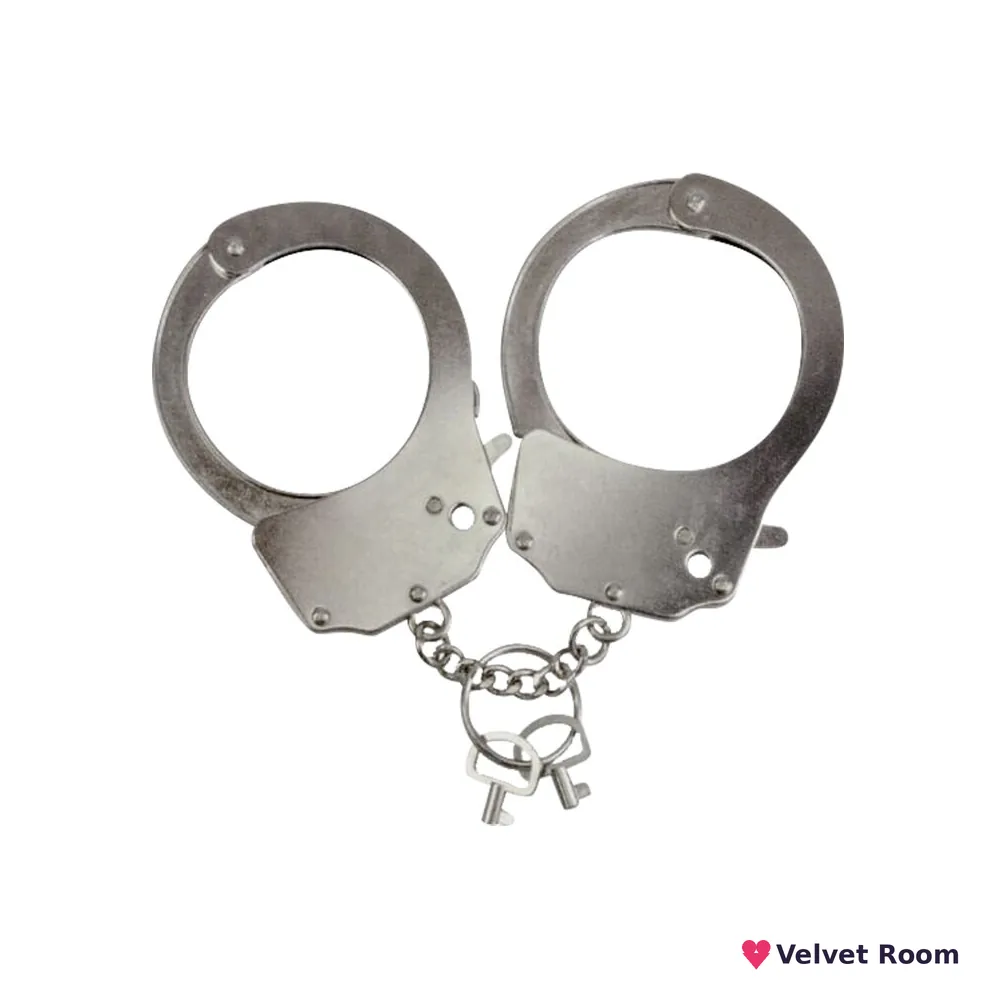 Наручники металеві Adrien Lastic Handcuffs Metallic (поліцейські)