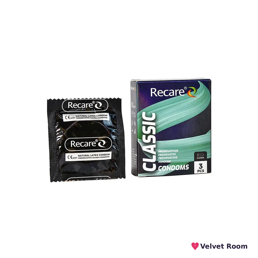 Презервативи Holographic Recare Classic Condoms 3 шт, класичні
