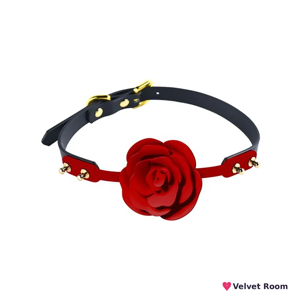 Розкішний кляп у вигляді троянди Zalo - Rose Ball Gag, подвійне використання