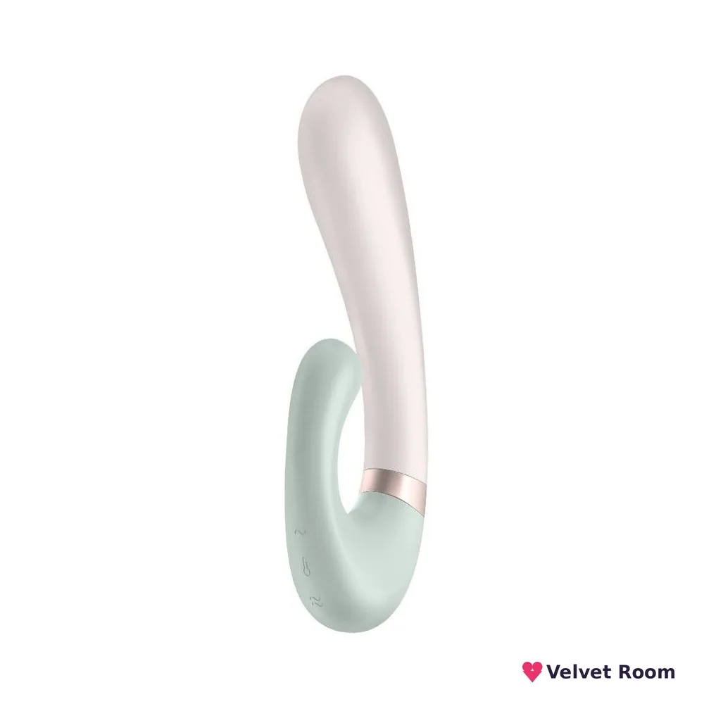 Смарт вібратор-кролик із підігрівом Satisfyer Heat Wave Mint
