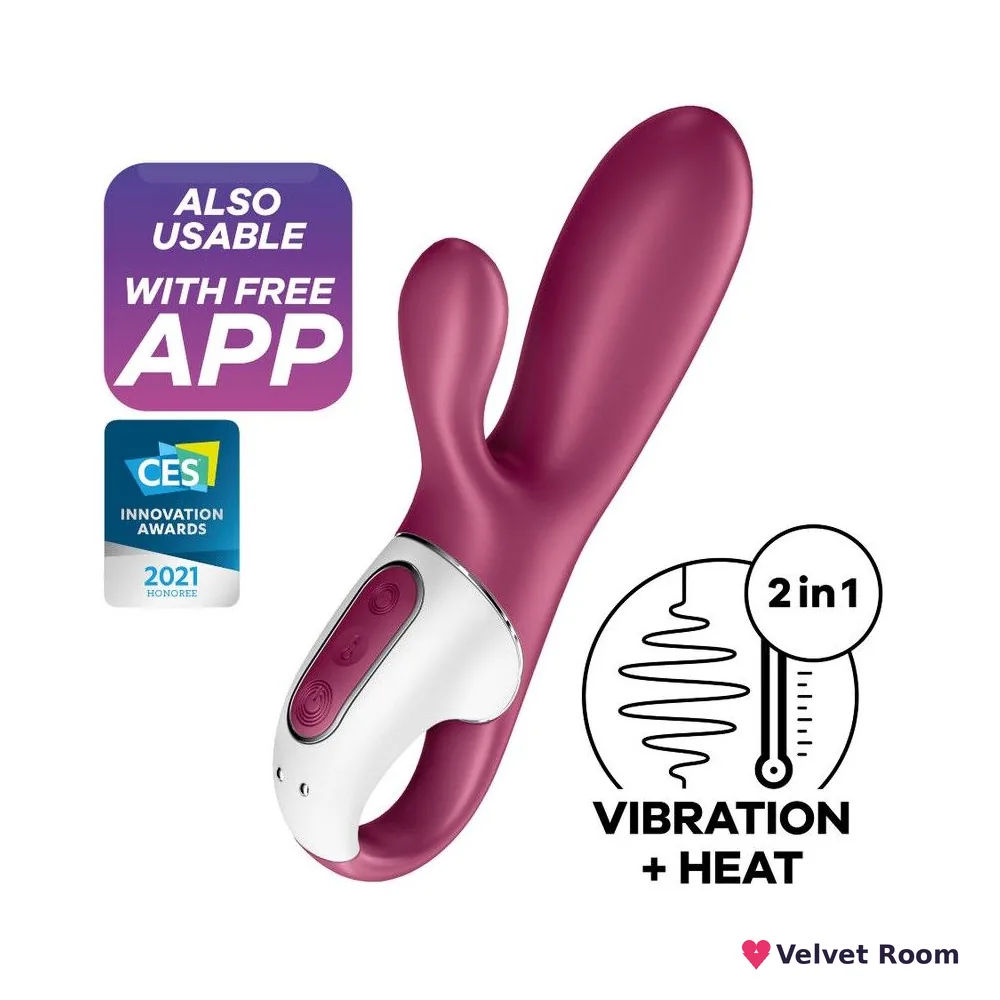 Смарт вібратор-кролик із підігрівом Satisfyer Hot Bunny