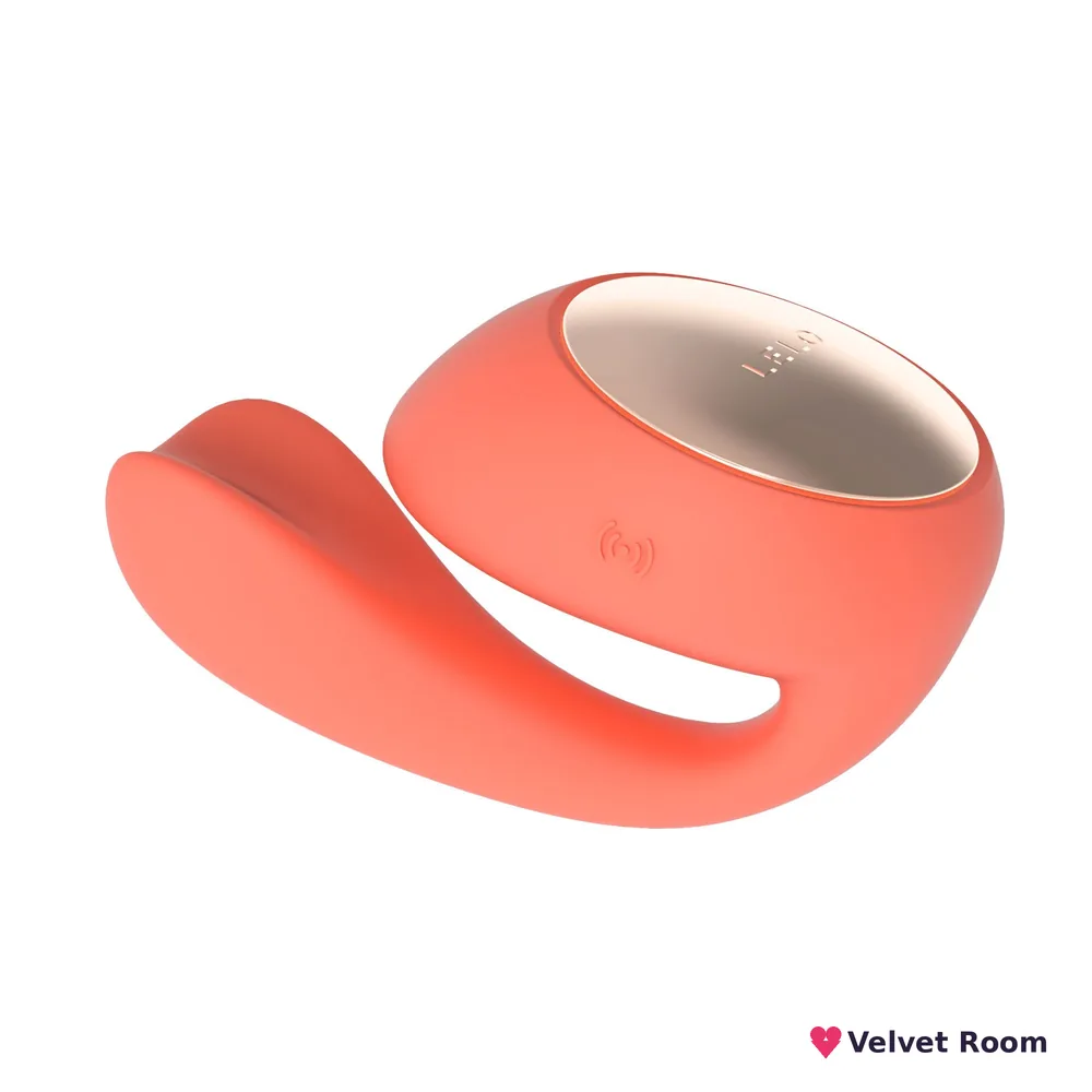 Смарт-вібратор LELO Ida Wave Coral Red, вагінально-кліторальний, технологія WaveMotion, 2 мотори