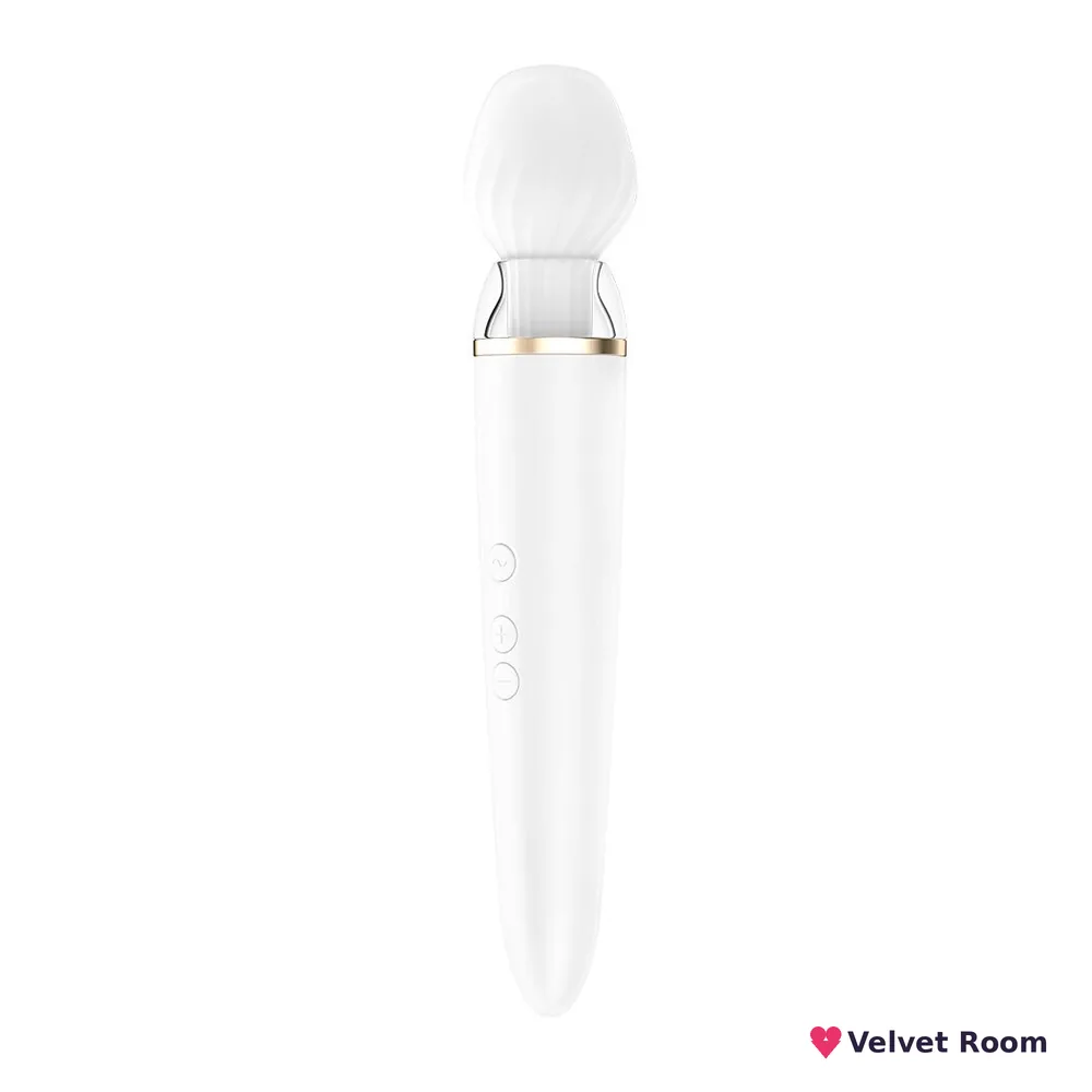 Смарт-вібромасажер зі змінною головкою Satisfyer Double Wand-er