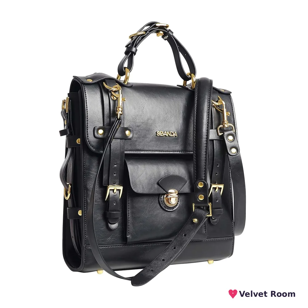 Сумка-трансформер для зберігання секс-іграшок LOCKINK Detachable JK Bag, чорна, ПВХ