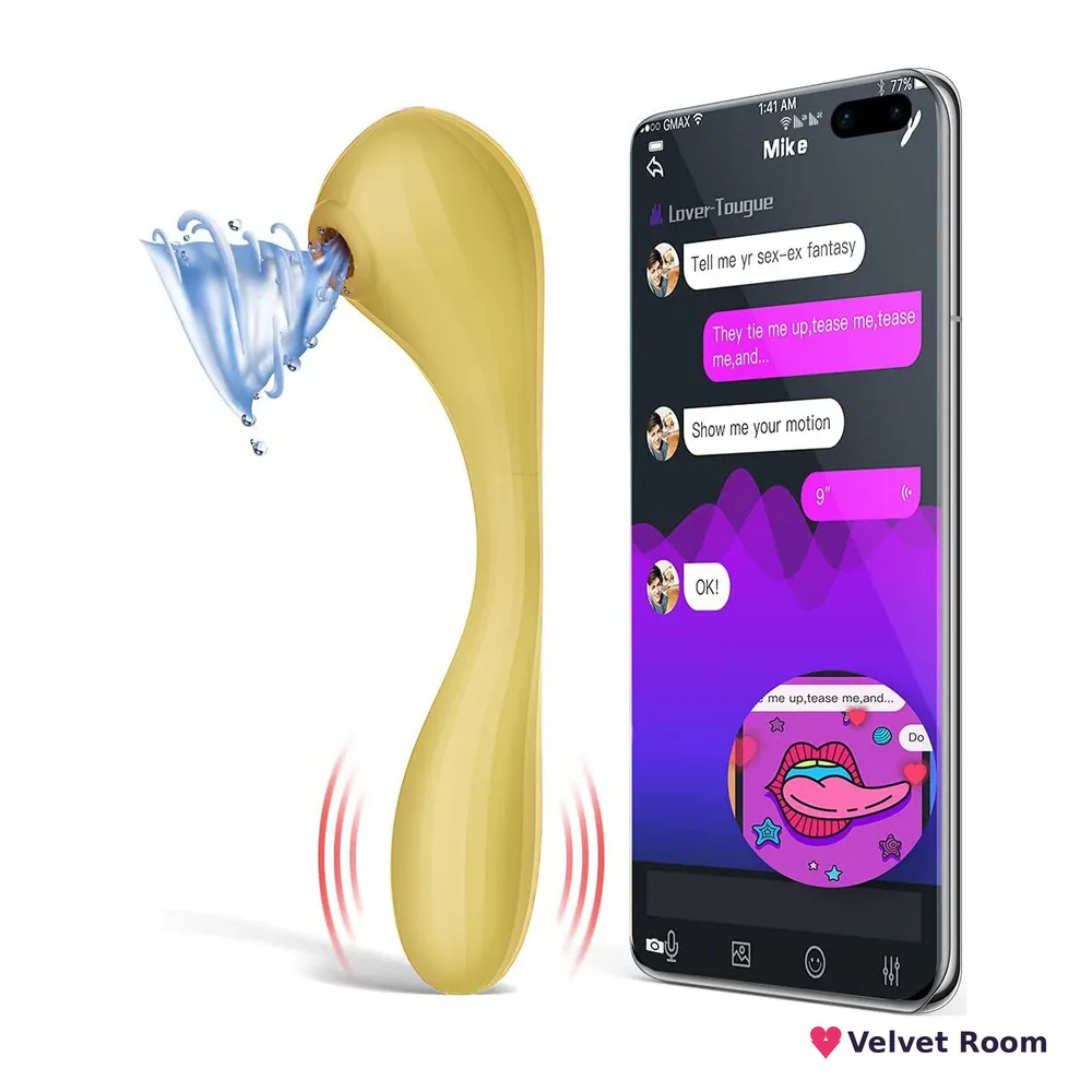 Вакуумний вагінально-кліторальний стимулятор Magic Motion Bobi Yellow, керування зі смартфона