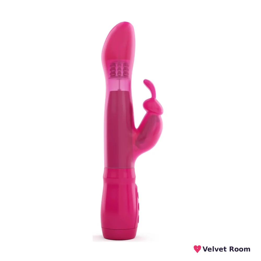 Вібратор Dorcel Furious Rabbit з обертанням і зворотно-поступальними рухами головки, вібрація