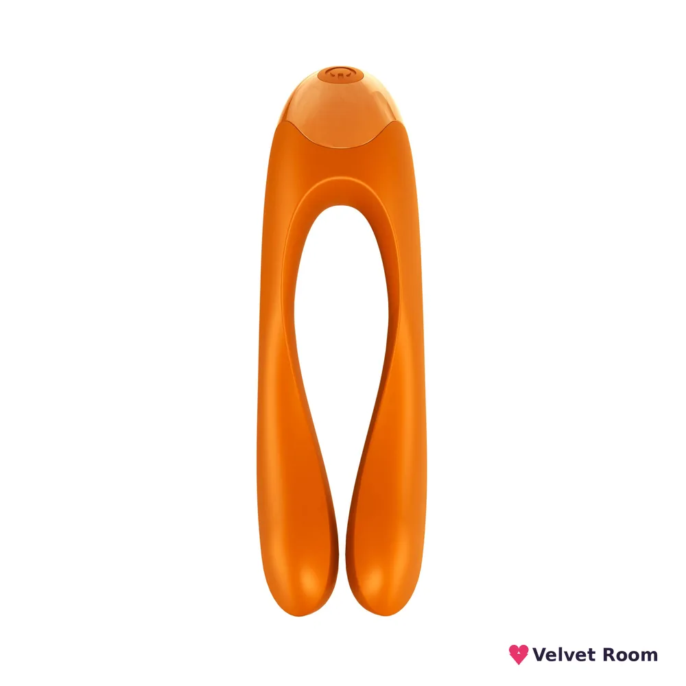 Вібратор на палець Satisfyer Candy Cane Orange
