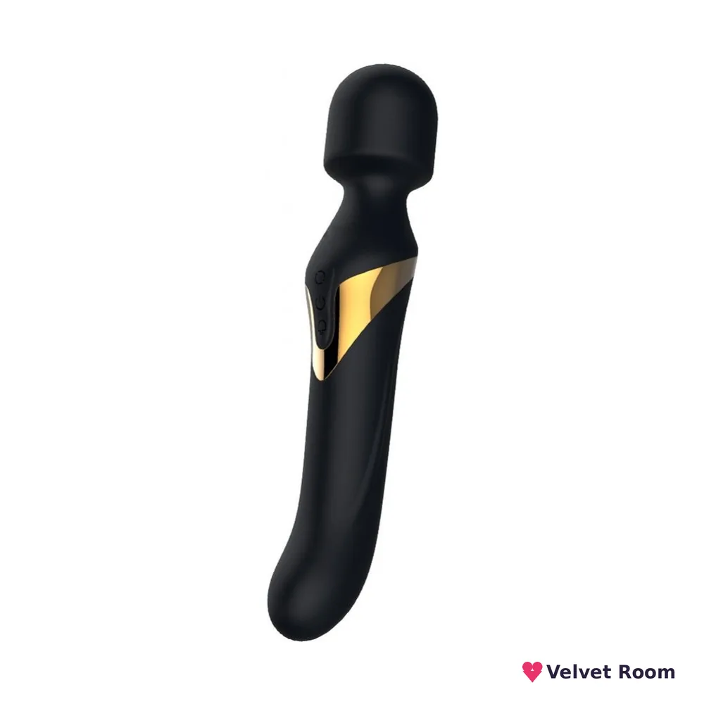 Вібромасажер 2в1 Dorcel Dual Orgasms Gold класичний масажер і вібратор з перлинним масажем