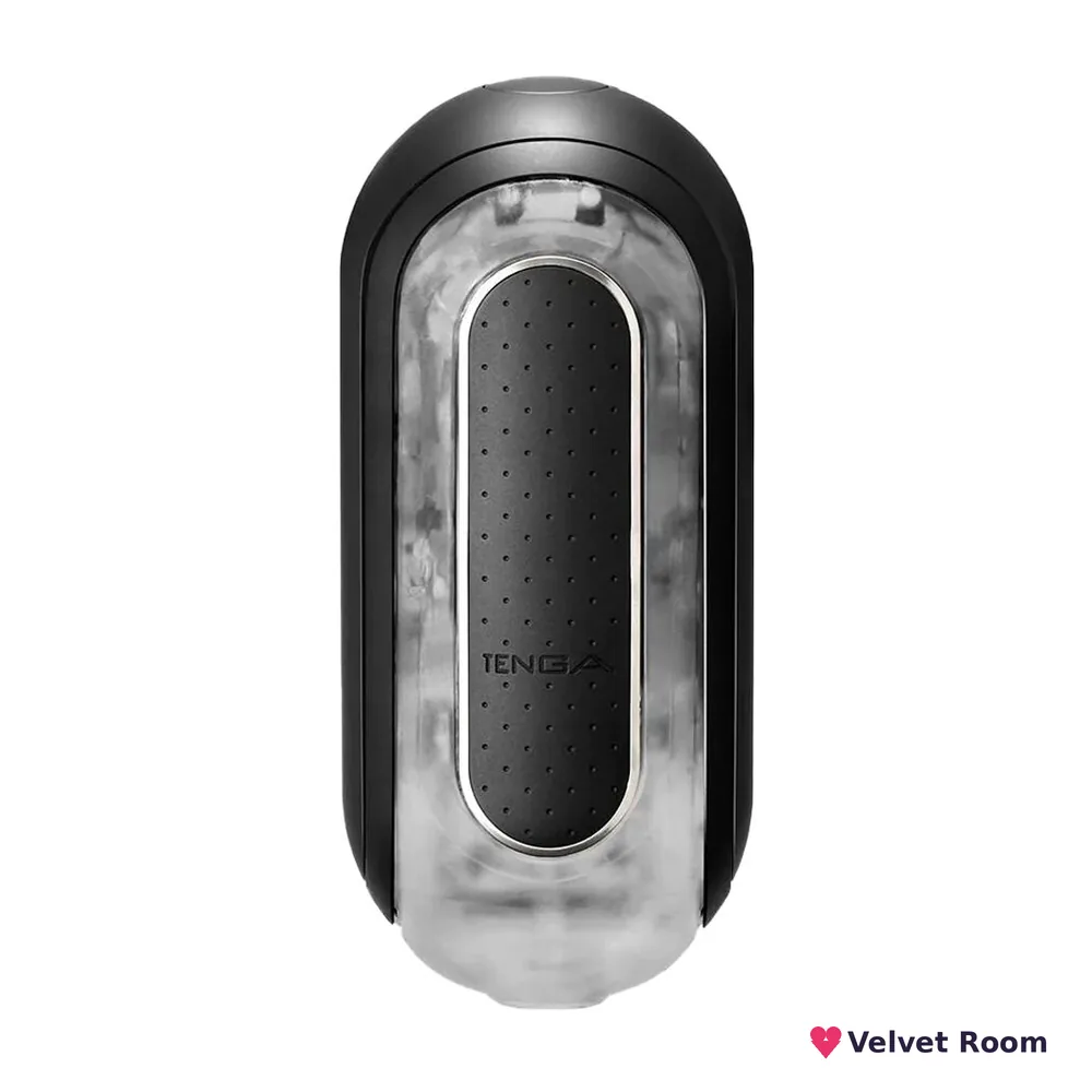 Вібромастурбатор Tenga Flip Zero Electronic Vibration Black, змінна інтенсивність, розкладний