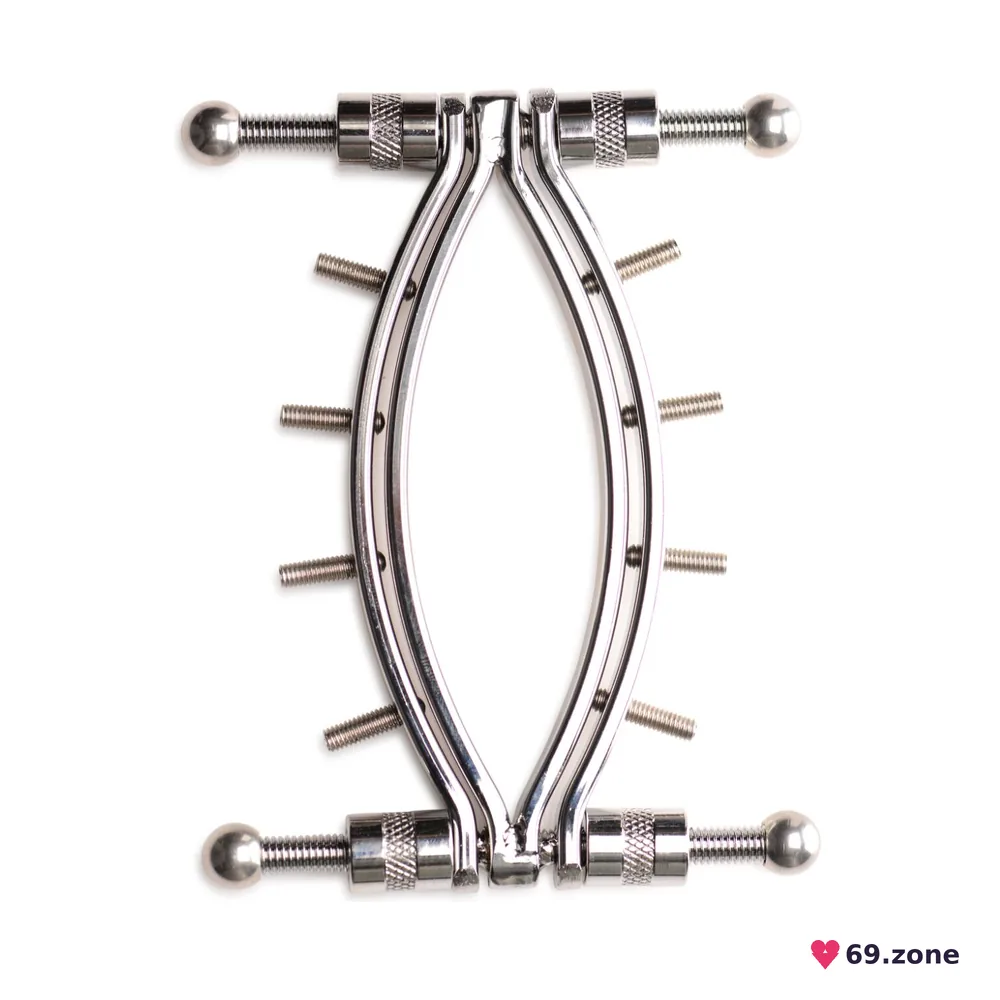 Затискач для вагіни Master Series: Spread 'Em Poker Vagina Clamp with Adjustable Pressure Screws, ши