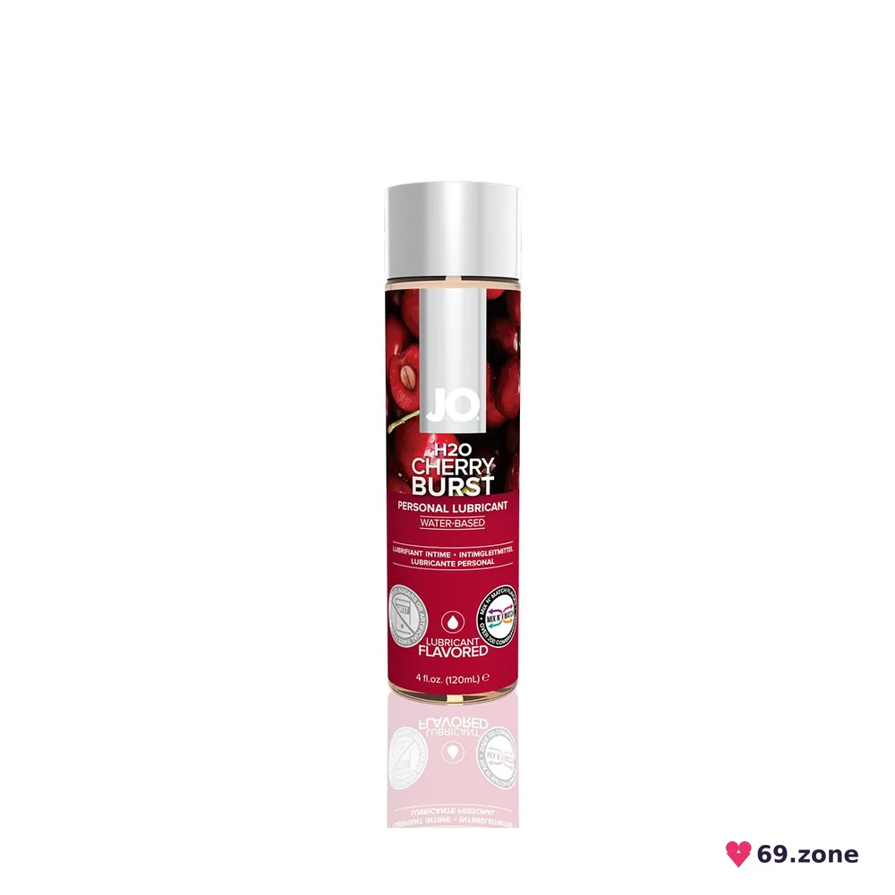 Змазка на водній основі JO H2O — Cherry Burst (120 мл) без цукру, рослинний гліцерин