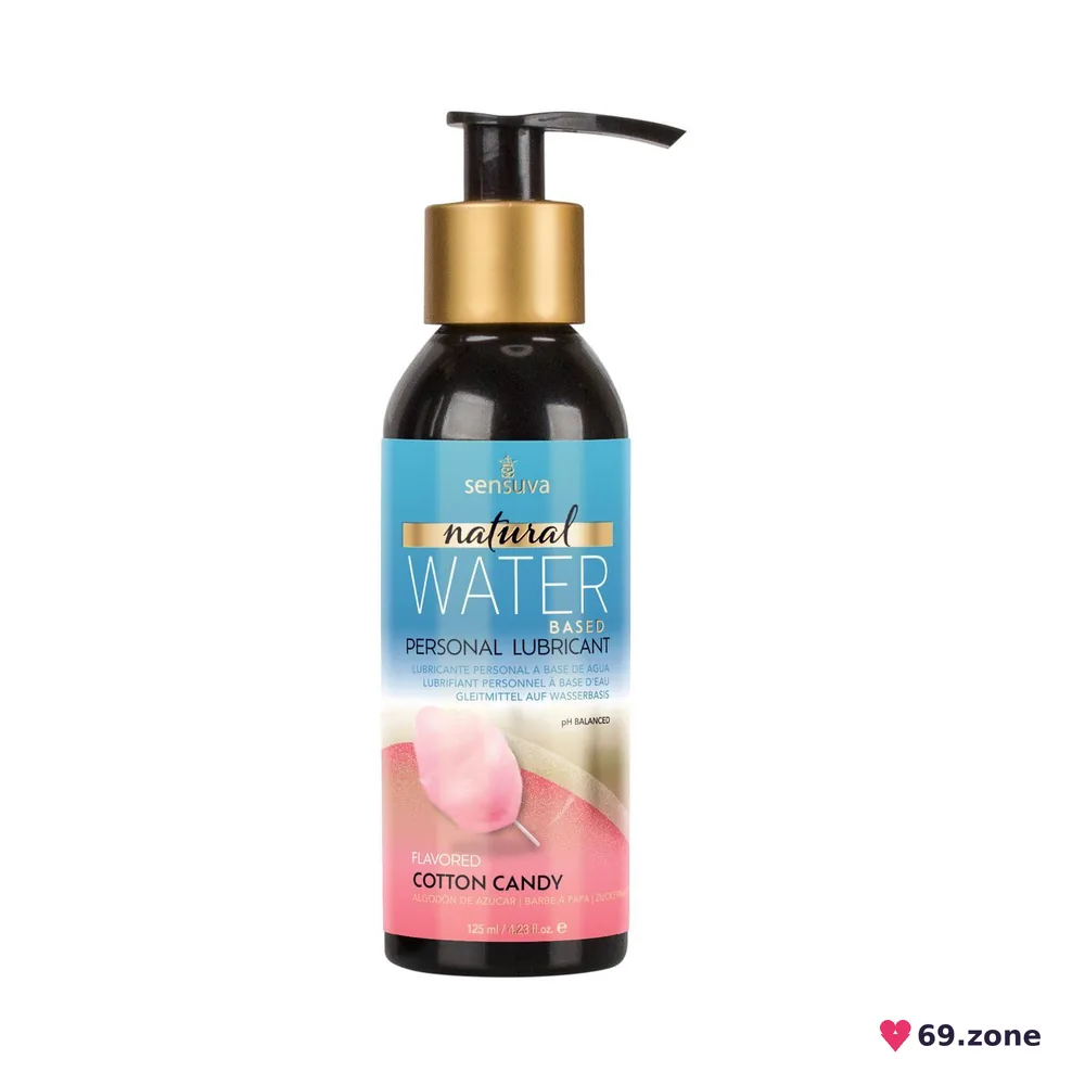 Змазка на водній основі Sensuva Natural Water-Based Cotton Candy (125мл) без гліцерину і парабенів
